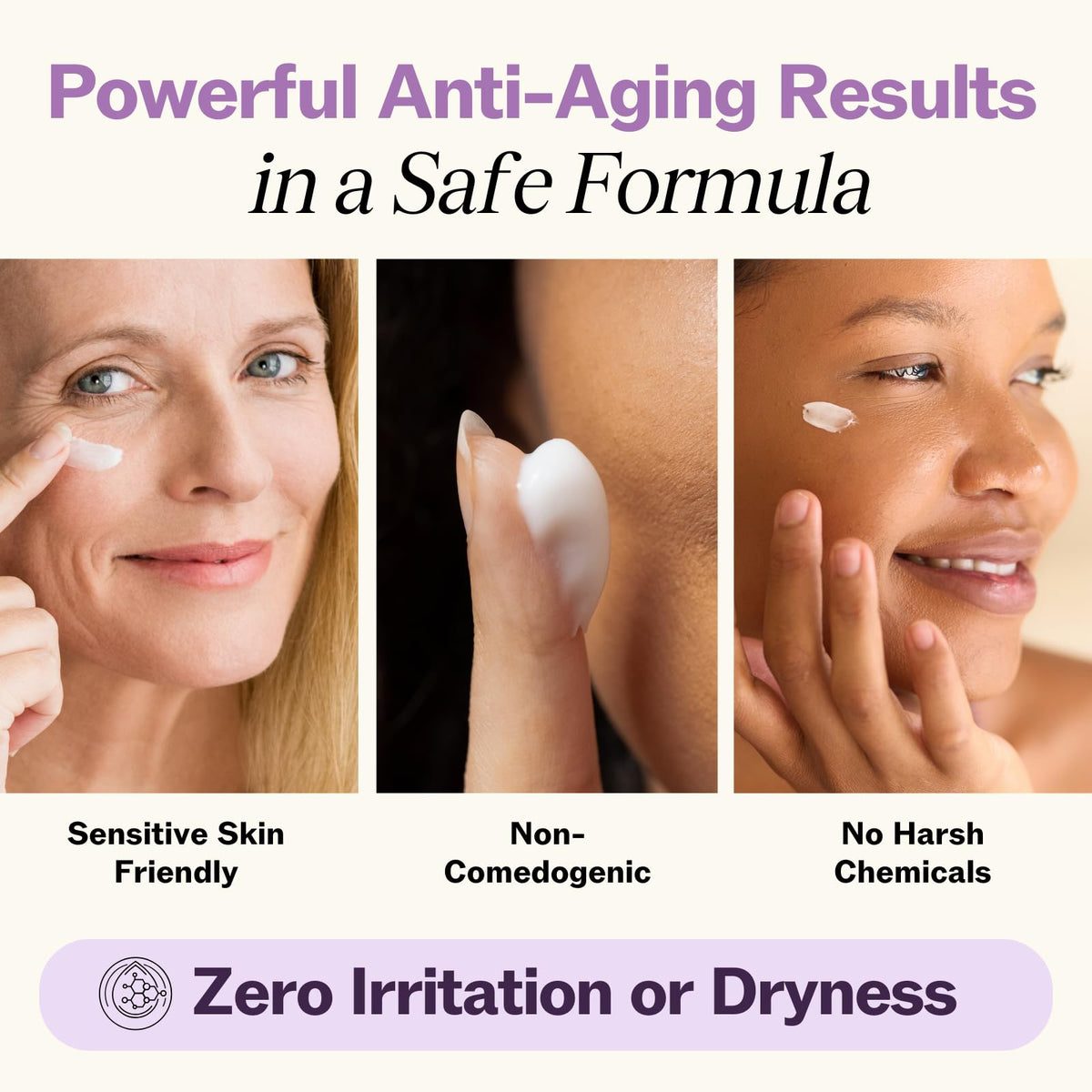 LilyAna Naturals Eye Cream 40g applied under eyes