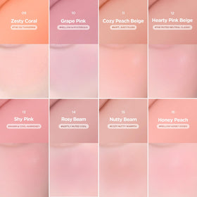 lilybyred Luv Beam Cheek Balm with makeup brushes