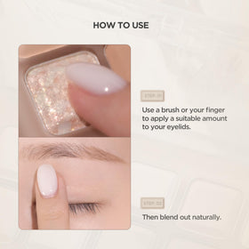 lilybyred Mood Keyboard eyeshadow in use on model
