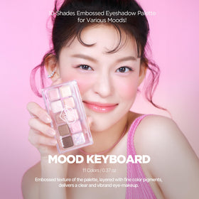 lilybyred Mood Keyboard palette showing matte and shimmer shades
