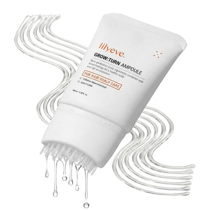 lilyeve GROWTURN Exosome Hair Growth Serum front view with brush