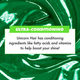 Lime Crime Unicorn Hair Dye Jello Tropical Green on blonde hair