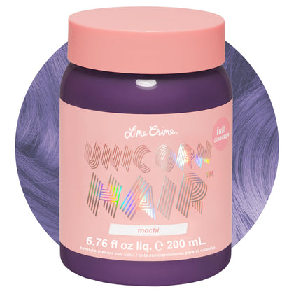 Lime Crime Unicorn Hair Dye Mochi Lavender front view