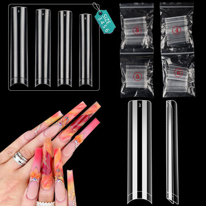 LIONVISON 3XL Square Nail Tips 200PCS packaging front view