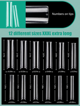 LIONVISON 3XL Square Nail Tips being applied to nails