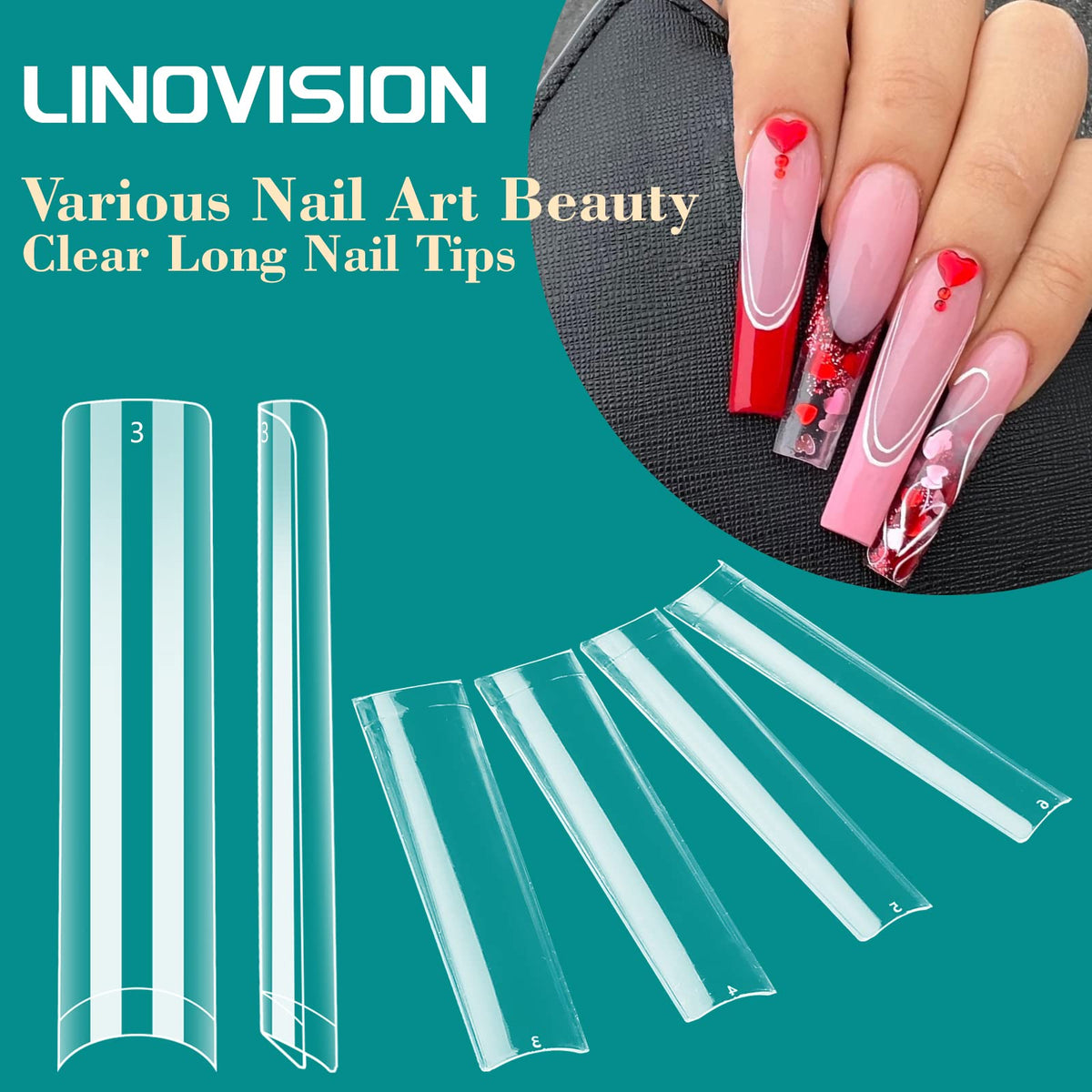 LIONVISON 3XL Square Nail Tips in use at nail art centre