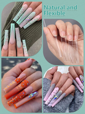 LIONVISON 3XL Square Nail Tips packaging with 504 pieces