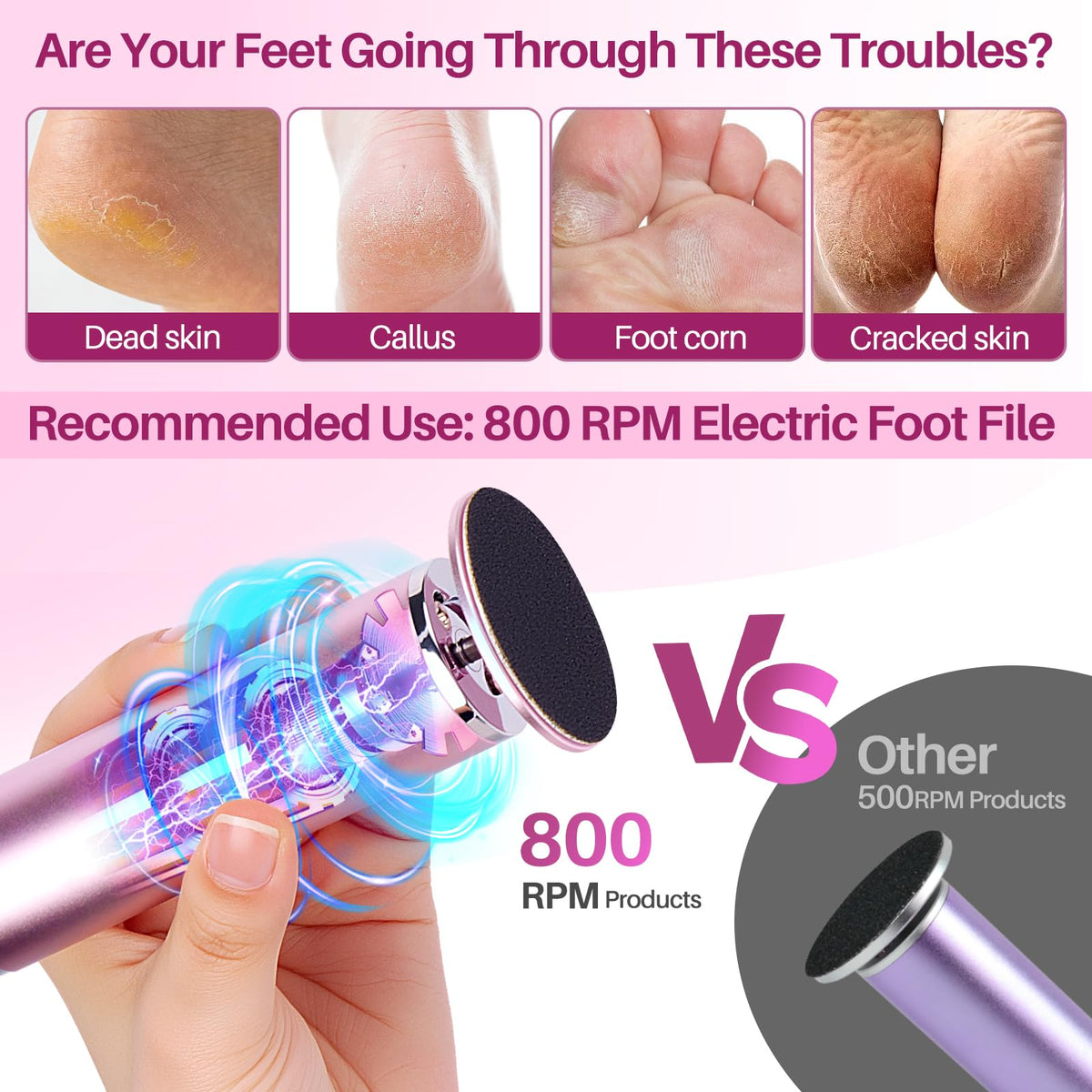 LIONVISON Electric Foot Callus Remover packaging