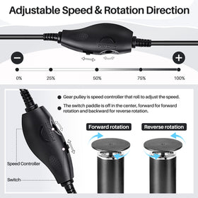 LIONVISON Electric Foot File displayed with user instructions