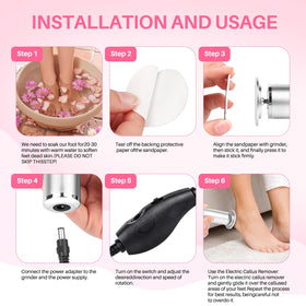 LIONVISON Electric Foot File lifestyle scene with user