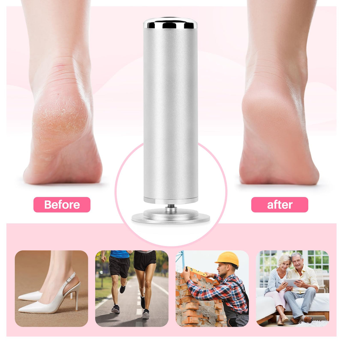 LIONVISON Electric Foot File packaging with product details