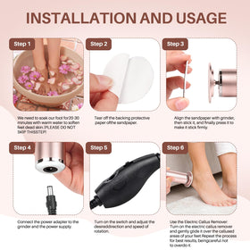 LIONVISON Electric Foot File Remover lifestyle scene with user