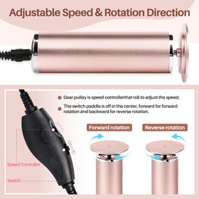 LIONVISON Electric Foot File Remover with coarse sanding disc attached