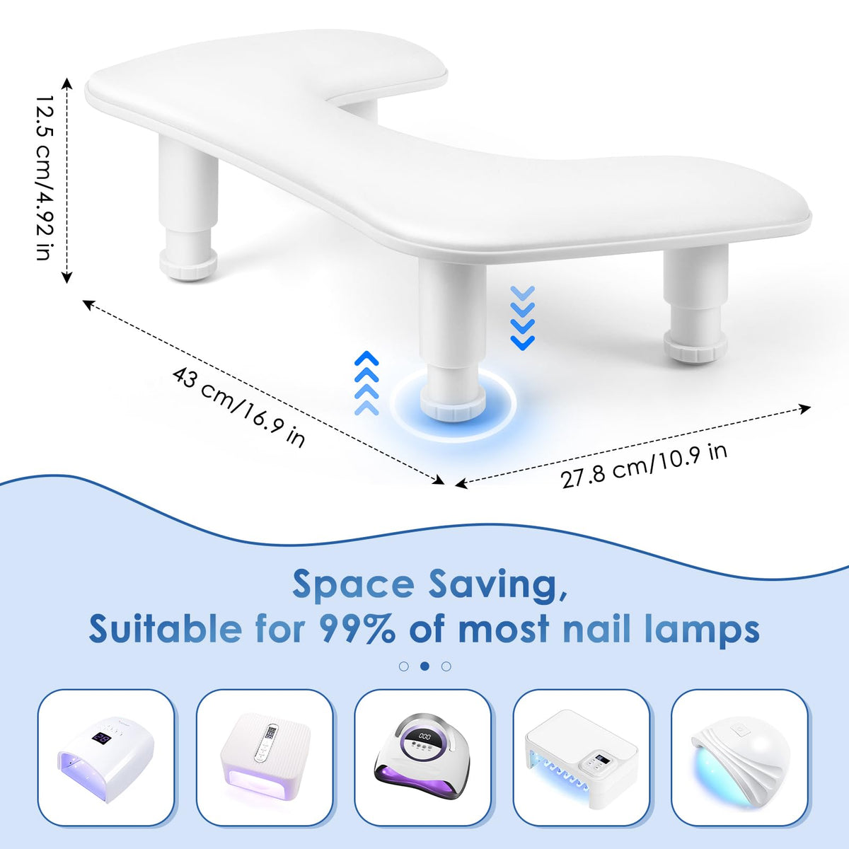 LIONVISON Nail Arm Rest easy storage demonstration