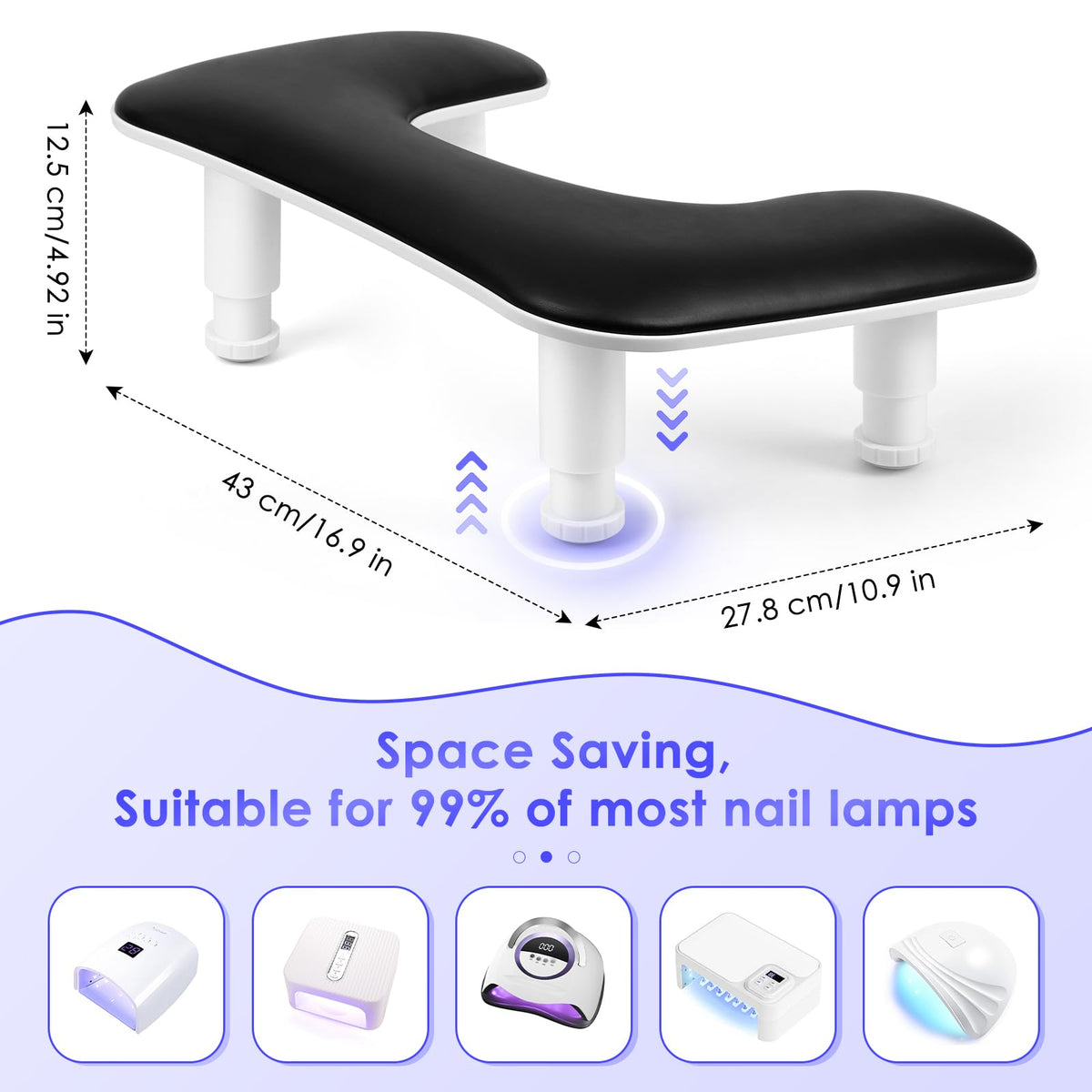 LIONVISON nail arm rest packed for easy transport