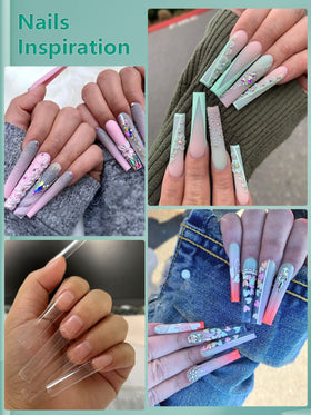 LIONVISON nail tips arranged for DIY nail art display