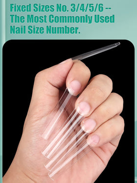 LIONVISON nail tips showing individual sizes 3, 4, 5, 6