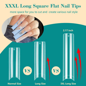 LIONVISON nail tips showing various sizes from 0 to 11