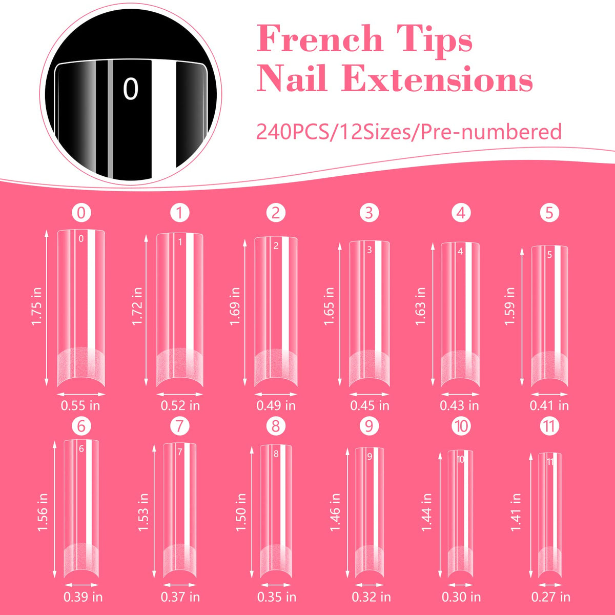 LIONVISON XL Square Nail Tips displayed in nail salon setting