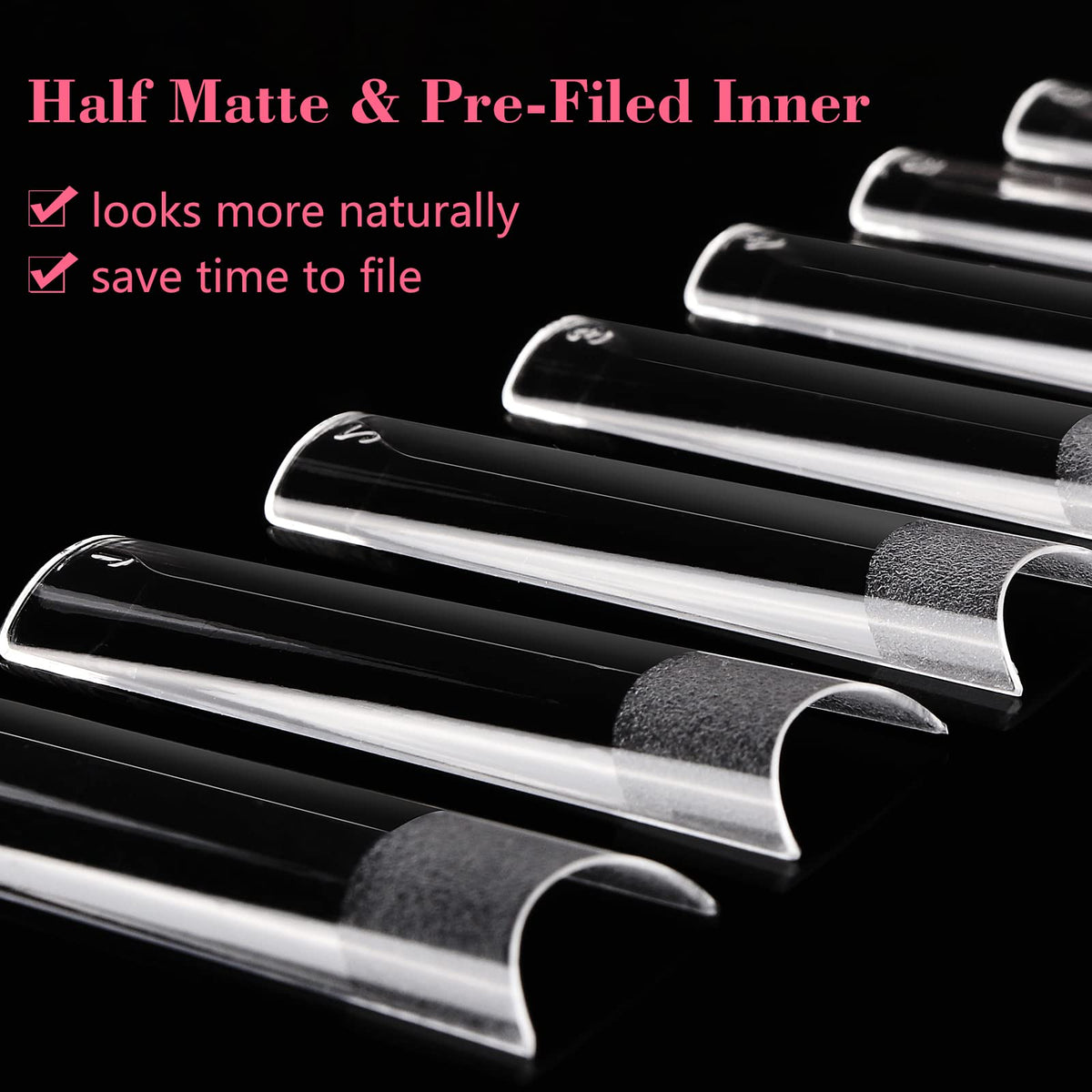 LIONVISON XL Square Nail Tips in use on manicured hands