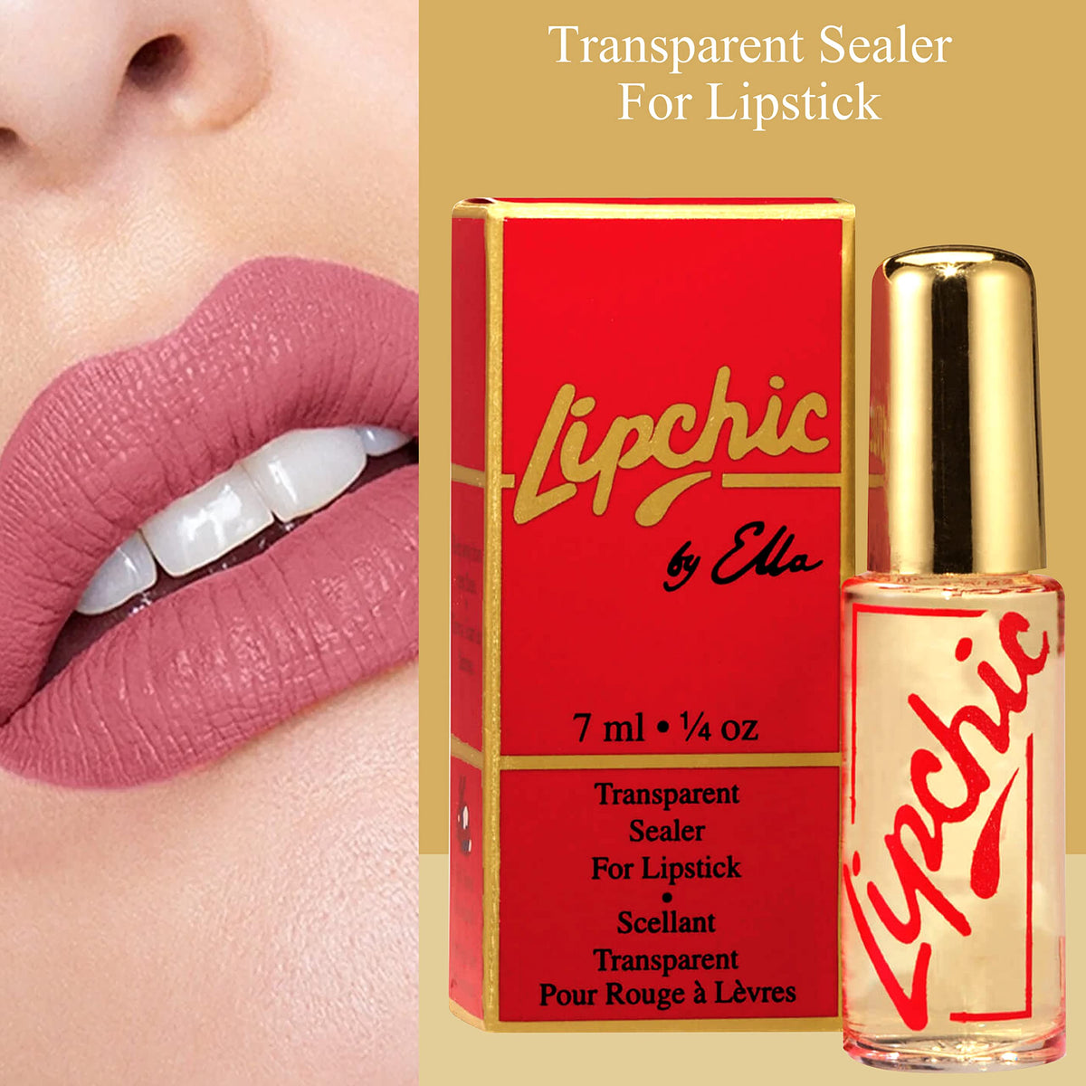 Lip Chic By Ella Transparent Lipstick Sealer packaging