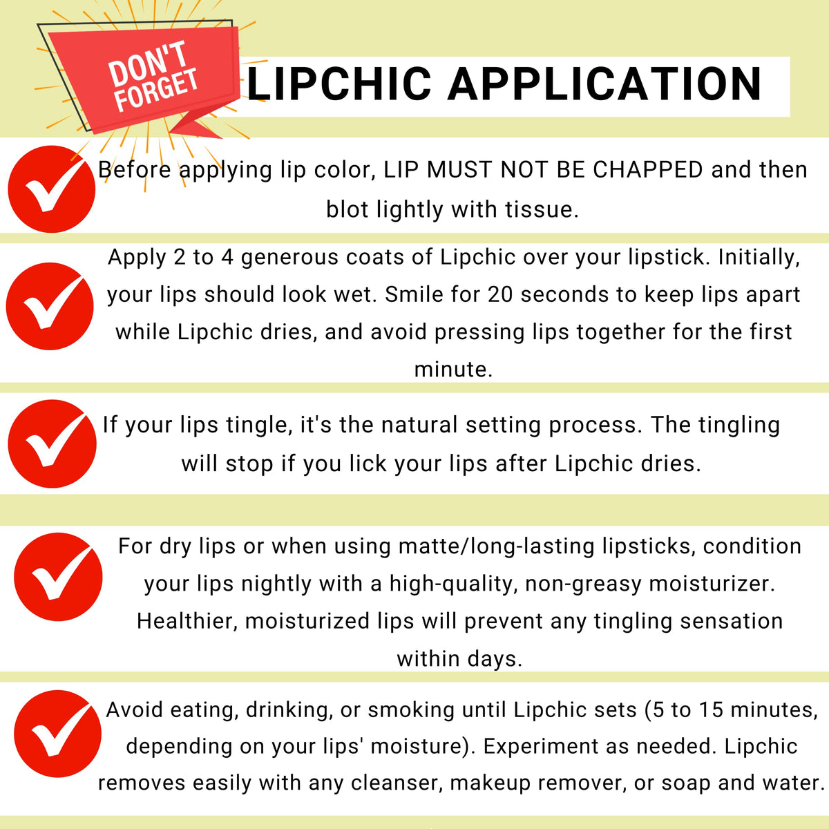 Lip Chic By Ella Transparent Lipstick Sealer side view
