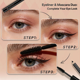 Lip glosses and lipliner pencil from the makeup kit