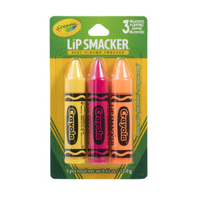 Lip Smacker Crayola Crayon Flavoured Lip Balm Trio packaging front view