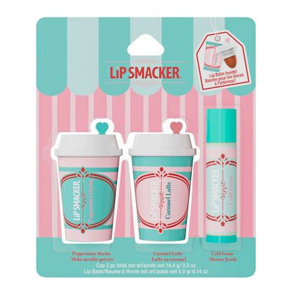 Lip Smacker Holiday Café Balm Trio in frappe cup design