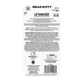 Lip Smacker Lippy Pals Hello Kitty lip balm glossy finish on lips