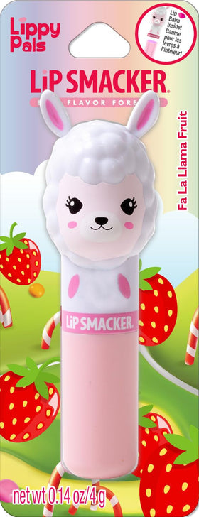 Lip Smacker Lippy Pals Llama Lip Balm front view with strawberry flavour