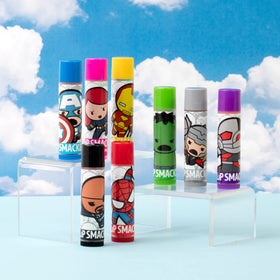 Lip Smacker Marvel Avengers Lip Balm collection display