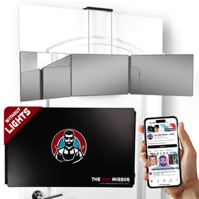 LIPFISBARBERSHOP.COM 360 Mirror showing adjustable hooks