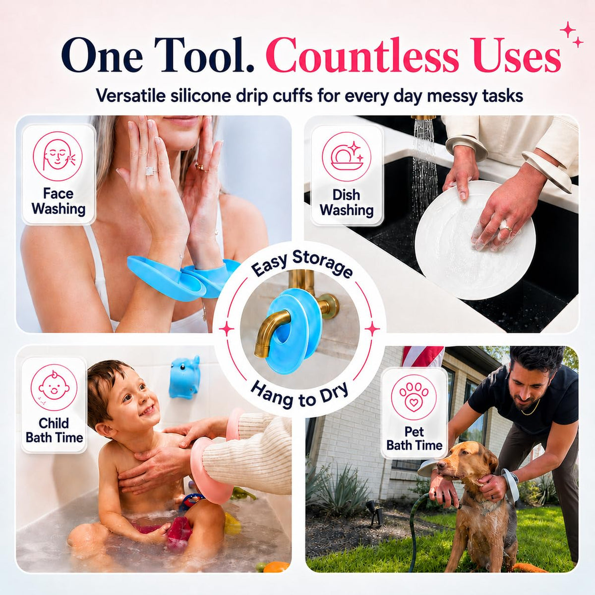 Liquilinks Face Washing Wristbands packaging