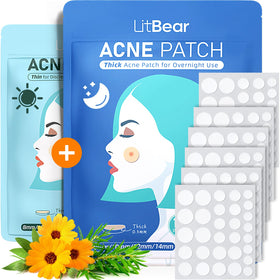 LitBear Acne Pimple Patches front view with packaging
