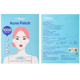 LitBear pimple patches showing easy peel-off design