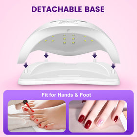 Liteland UV Gel Nail Lamp showing spacious interior for curing