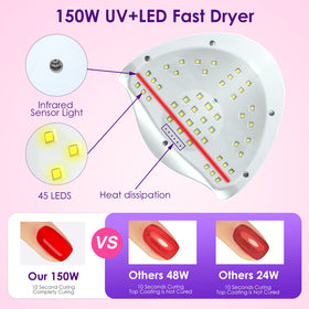 Liteland UV Gel Nail Lamp with detachable base