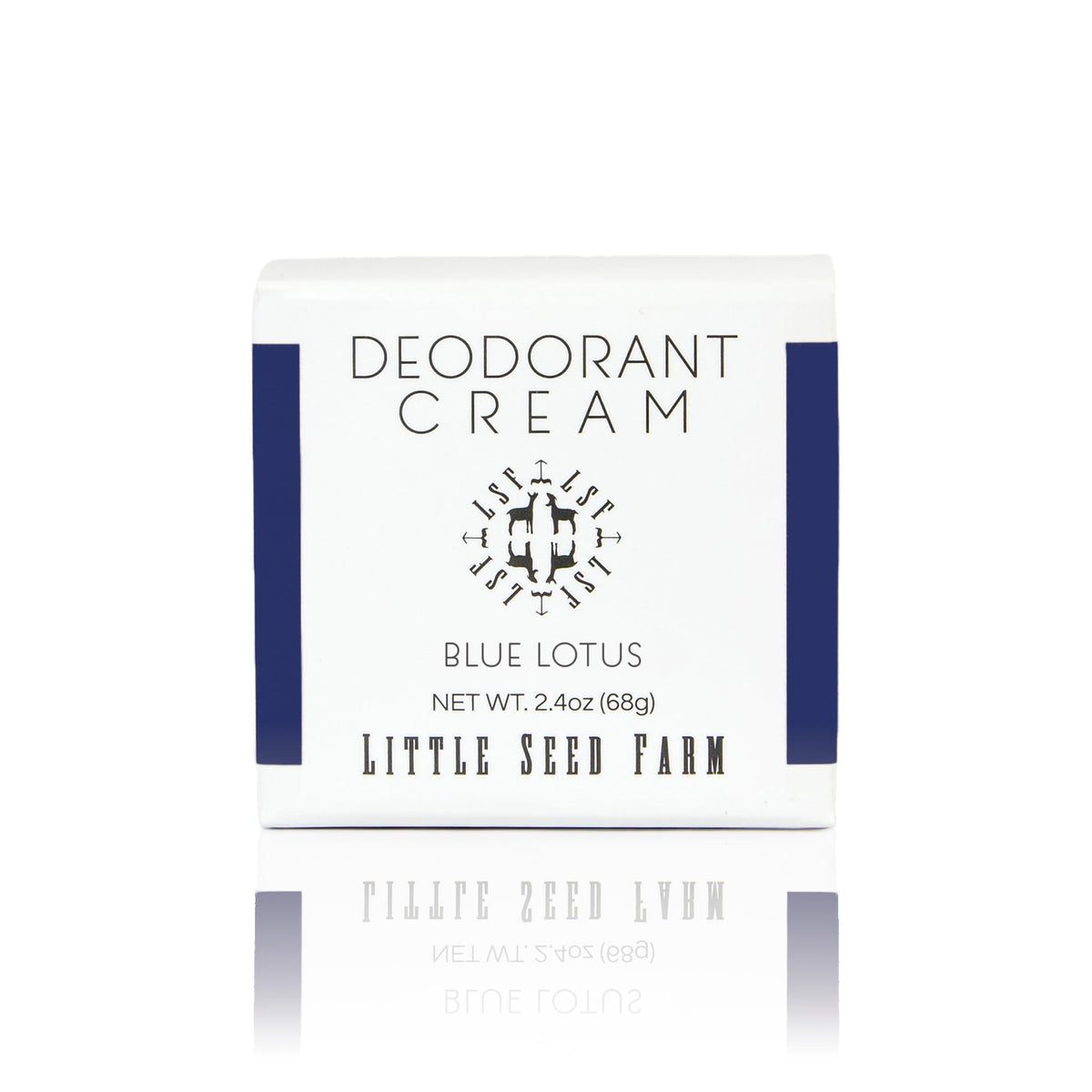 Little Seed Farm All Natural Deodorant Cream Blue Lotus front view