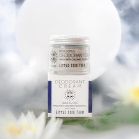 Little Seed Farm All Natural Deodorant Cream in natural setting
