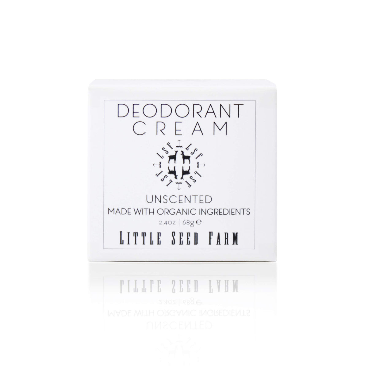 Little Seed Farm All Natural Deodorant Cream Unscented front view