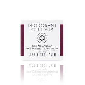 Little Seed Farm Cedar Vanilla Deodorant Cream jar front view