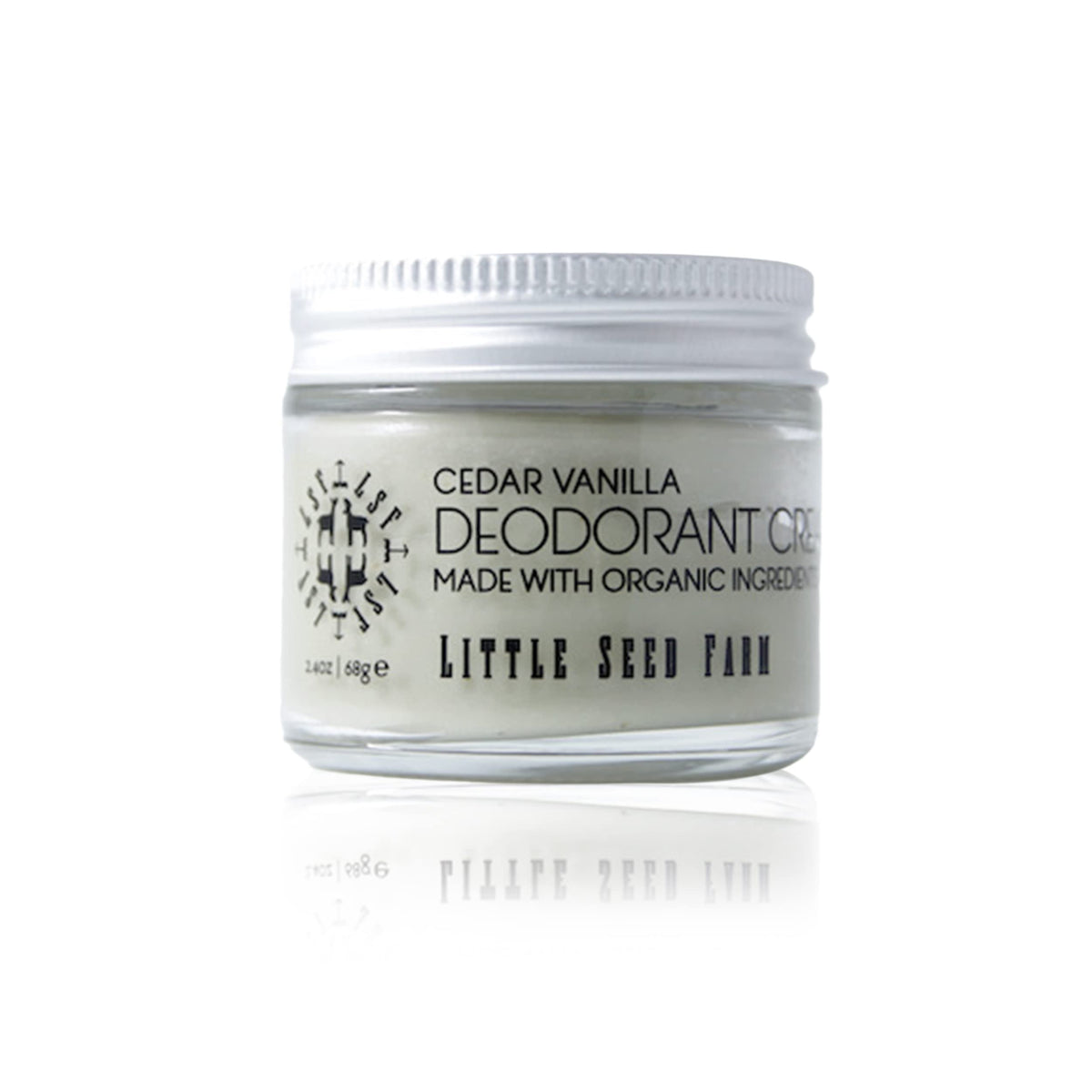 Little Seed Farm Cedar Vanilla Deodorant Cream packaging