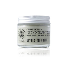 Little Seed Farm Cedar Vanilla Deodorant Cream packaging