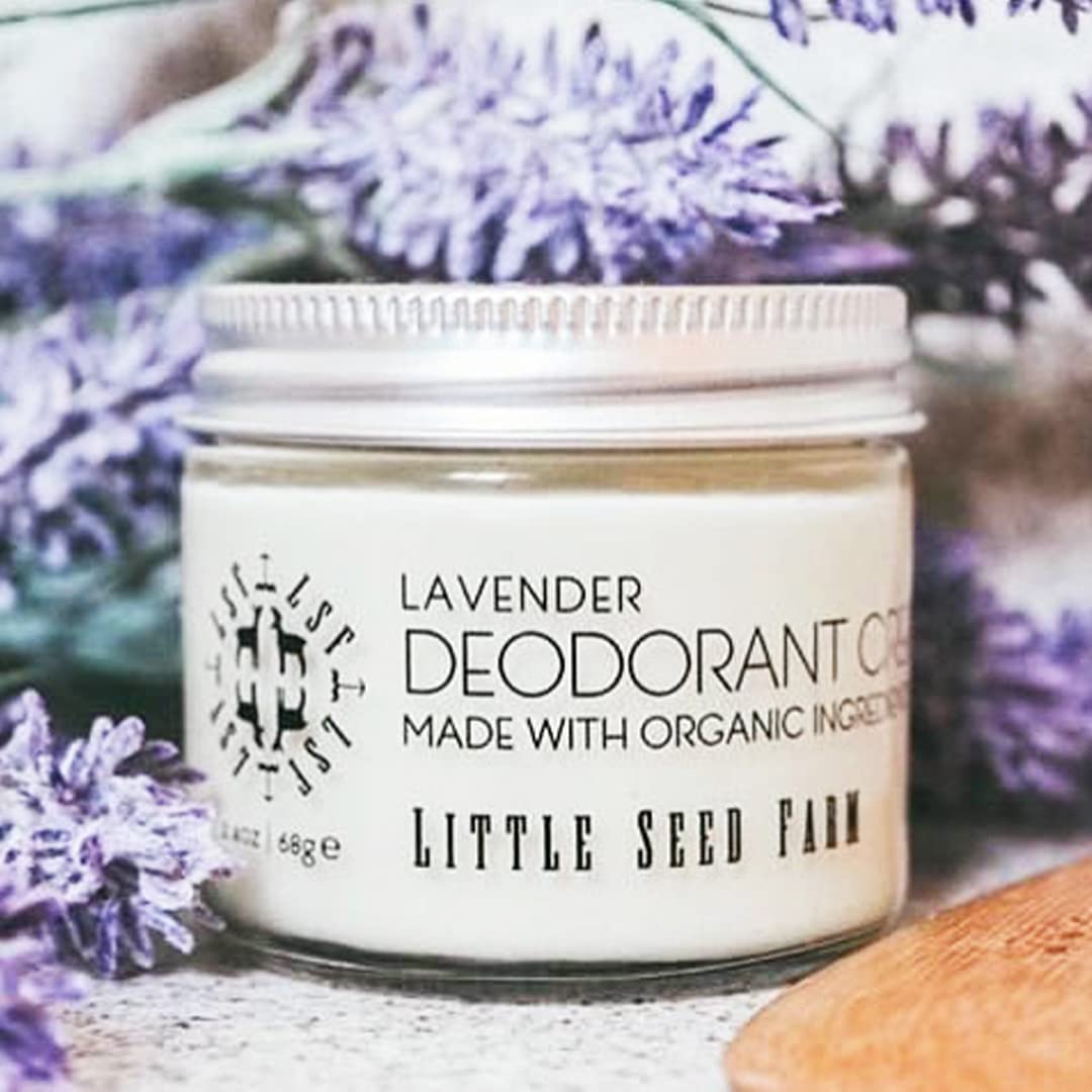 Little Seed Farm Lavender Deodorant Cream texture close-up