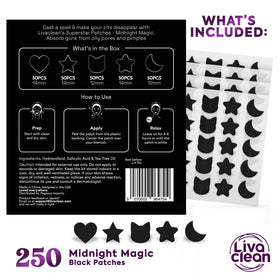 LivaClean Black Star Pimple Patches packaging