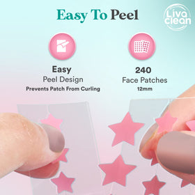 LivaClean Pimple Patch 240 CT pack opened with patches visible
