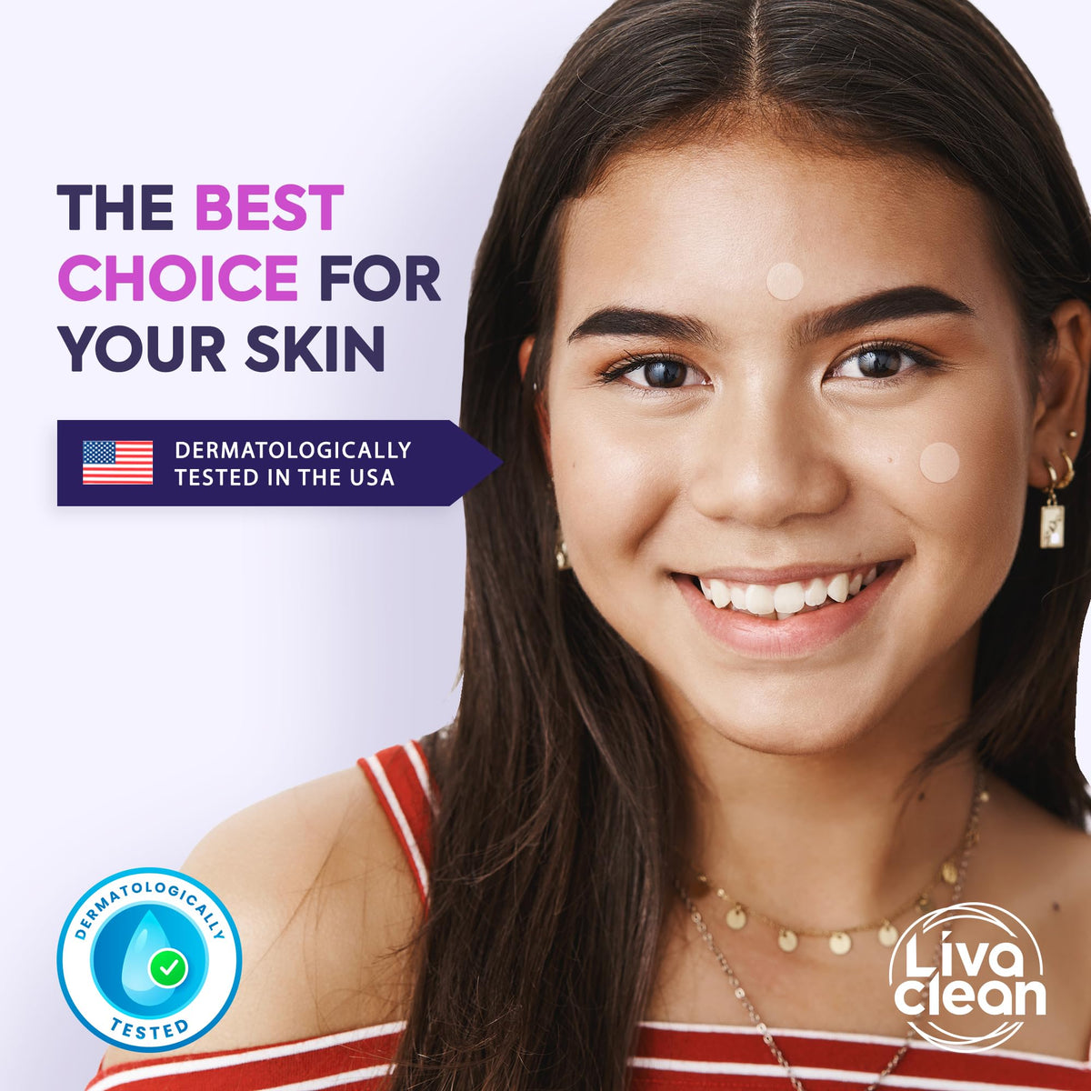 LivaClean Pimple Patches in a bathroom setting