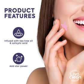 LivaClean Superstar Pimple Patch in Neptune Teal colour