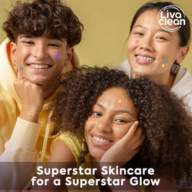 LivaClean Superstar Pimple Patch in use on skin